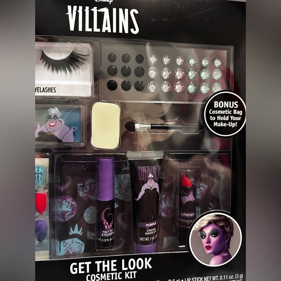 Disney Villans Ursula 37Pcs MakeUp Set Brand New Never Opened. - Picture 5 of 9
